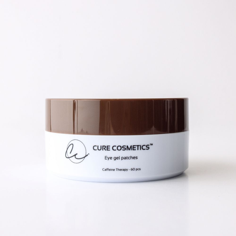 Caffeine Therapy øyemasker fra Cure Cosmetics – hydrogel eye patches som reduserer mørke ringer og gir huden under øynene glød.